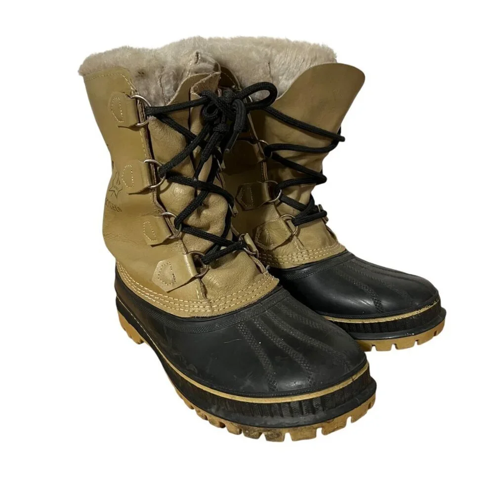 Sorel Kaufman‎ Scout Waterproof Snow Duck Boots With Wool Lining Size 7